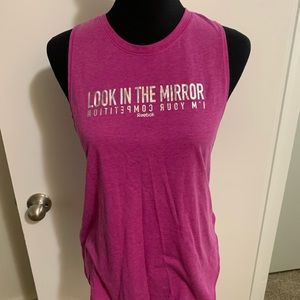 Small Reebok Tank Pink “Barbie” Fuscia Gym/Fitness